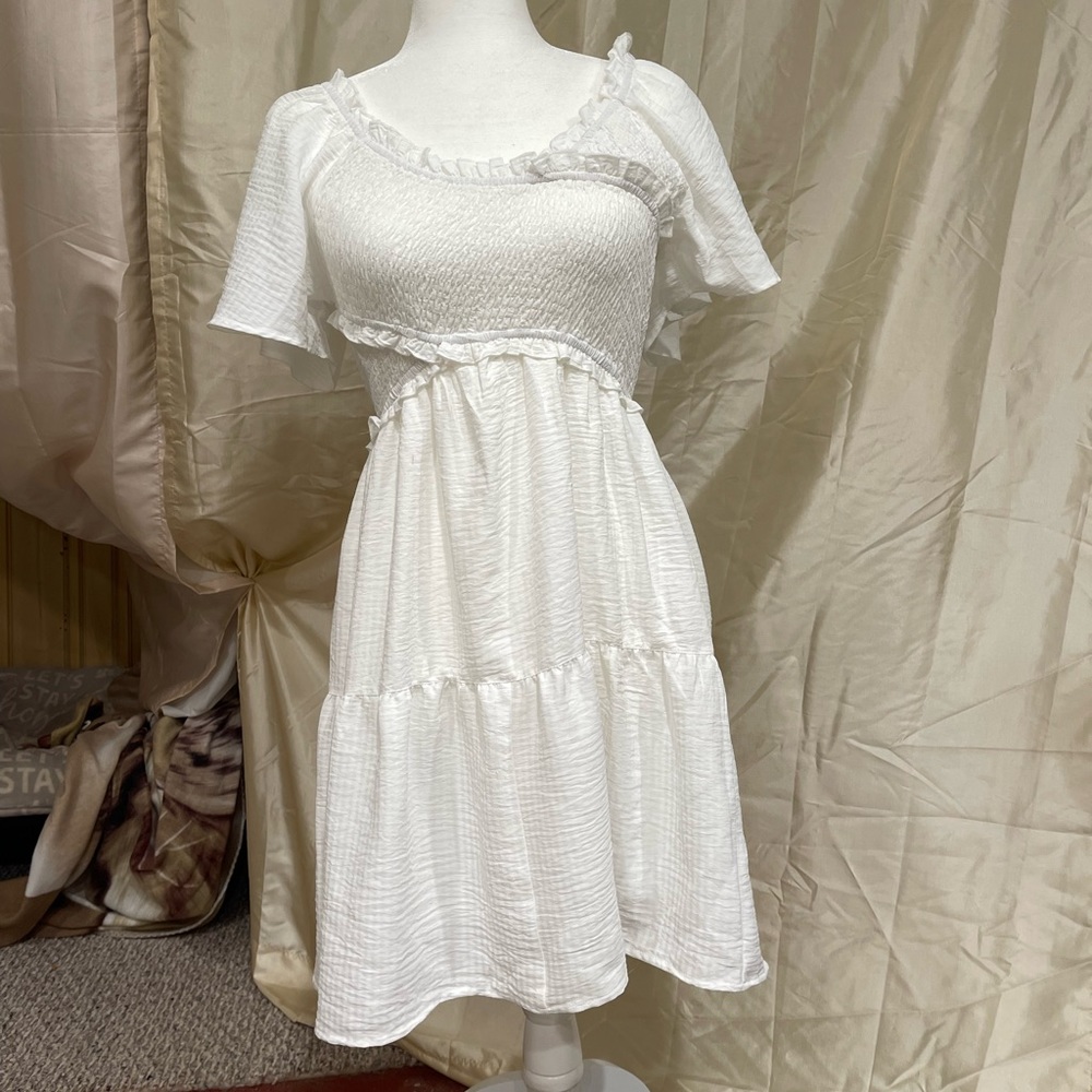 white dress